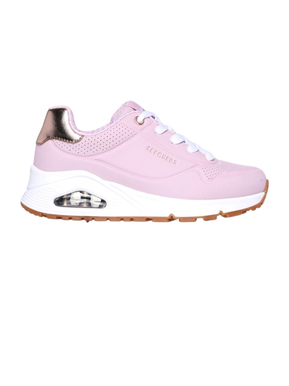 Skechers Pink UNO Gen1 - Shimmer Away Girls Sneakers - Size: 2.5